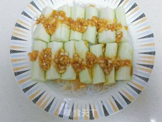 蒜蓉粉丝蒸丝瓜的做法步骤：8