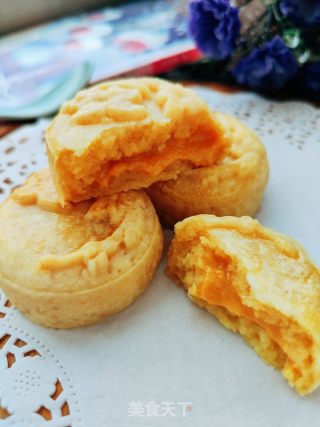 奶黄馅流心月饼的做法步骤：49