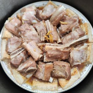 酱香排骨蒸豆腐的做法步骤：11