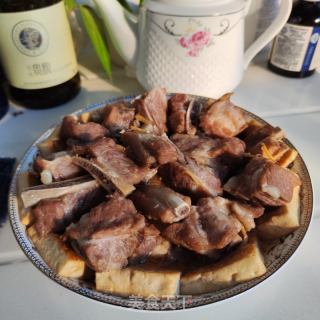 酱香排骨蒸豆腐的做法步骤：12