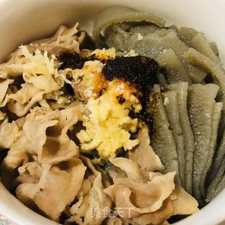 素毛肚拌肥牛的做法步骤：4