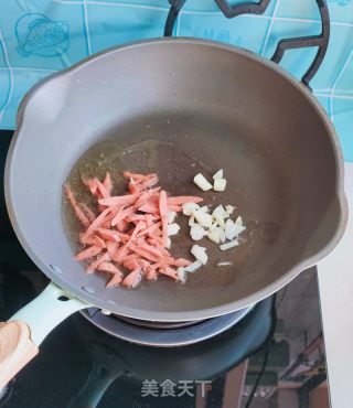 火腿炒南瓜丝的做法步骤：4