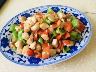 双椒鸡丁的做法