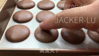 可可马卡龙，法式做法，外脆内酥、口感丰富，小巧精致。的做法步骤：19