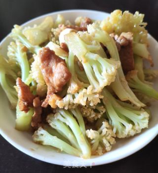 肉片炒菜花的做法步骤：8