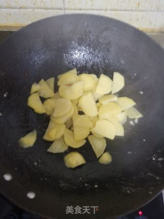 土豆辣椒炒肉片的做法步骤：3