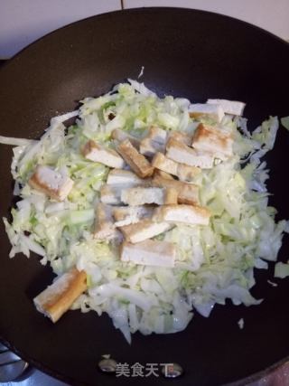 洋白菜炒豆腐的做法步骤：6