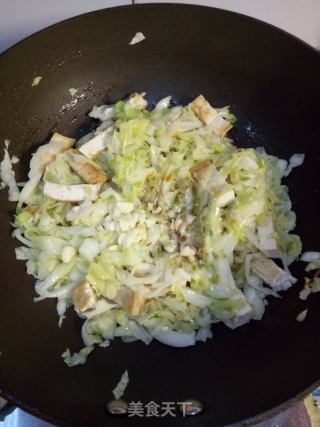 洋白菜炒豆腐的做法步骤：7