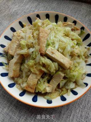 洋白菜炒豆腐的做法步骤：9