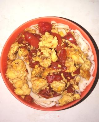 西红柿鸡蛋拌面的做法