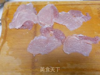 空气炸锅炸猪排的做法步骤：2