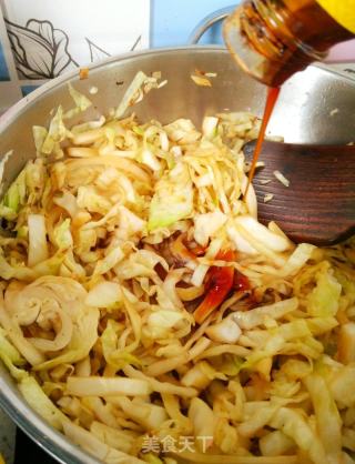 炒包菜的做法步骤：6