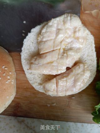 家庭版鸡肉汉堡的做法步骤：3