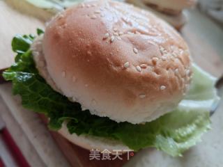 家庭版鸡肉汉堡的做法步骤：5
