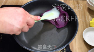 紫薯麻薯，软乎乎糯檽唧唧，奶香十足，简单Q弹。的做法步骤：6