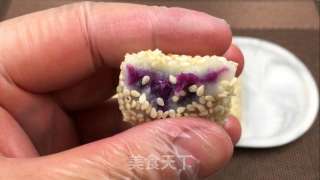 紫薯麻薯，软乎乎糯檽唧唧，奶香十足，简单Q弹。的做法步骤：22