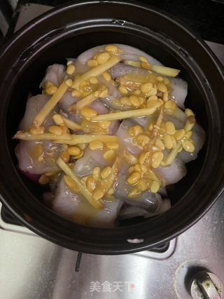 黄豆酱焗九肚鱼的做法步骤：9