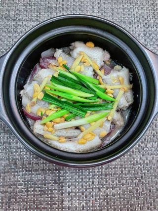 黄豆酱焗九肚鱼的做法步骤：14