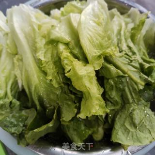 蒜蓉浇汁生菜的做法步骤：1