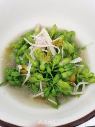 金针菇煮夜香花的做法步骤：8