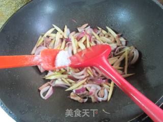 肉丝洋葱炒野山笋的做法步骤：9