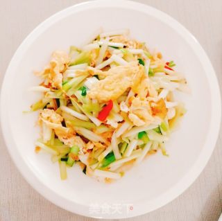 韭黄炒蛋的做法步骤：9