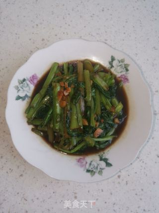 素炒菜心的做法