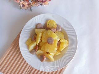 土豆烤肠的做法步骤：7