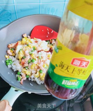 玉米炒饭的做法步骤：8