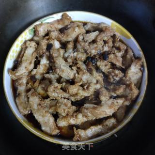 豉汁猪颈肉的做法步骤：7