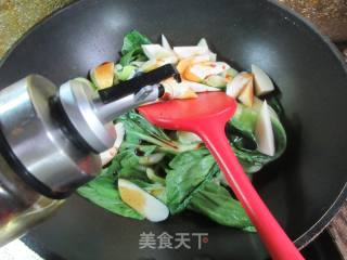 茭白烧青菜的做法步骤：6