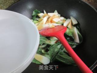 茭白烧青菜的做法步骤：9
