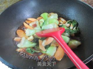 茭白烧青菜的做法步骤：10