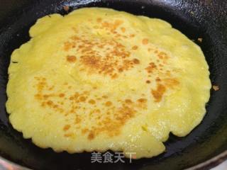 玉米面鸡蛋煎饼的做法步骤：5