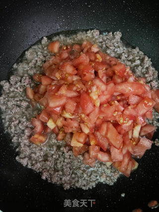番茄牛肉酱拌面的做法步骤：7