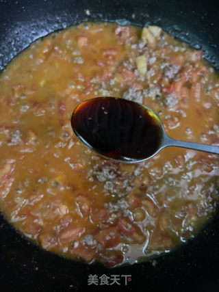 番茄牛肉酱拌面的做法步骤：10