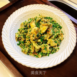 韭薹炒鸡蛋的做法步骤：8