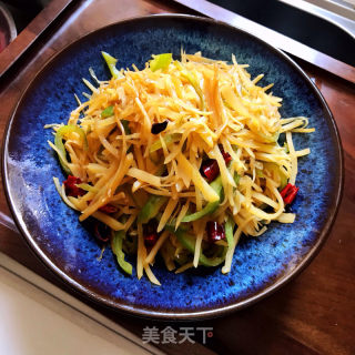 青椒炒土豆丝的做法步骤：10