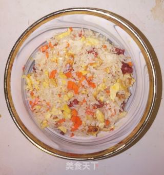 广式腊肠炒饭的做法步骤：6