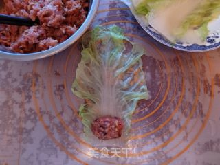 青菜肉卷的做法步骤：8