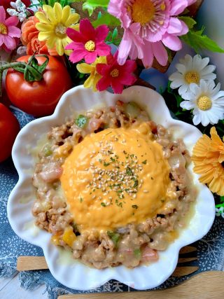 芝士肉沫焗飯的做法