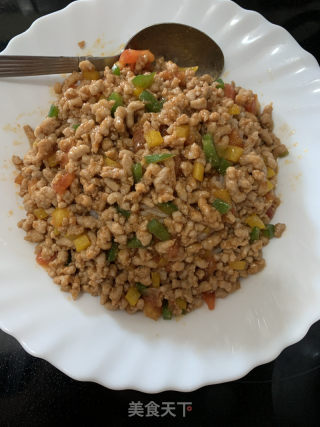 芝士肉沫焗飯的做法步骤：4