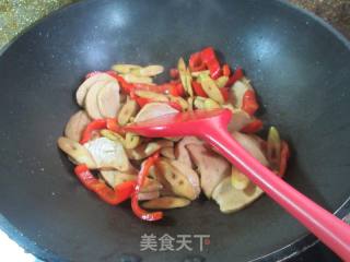 红椒野山笋鲜素鸡的做法步骤：9