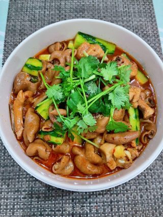 肥肠鸡的做法步骤：16