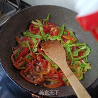 肉沫炒皱皮椒的做法步骤：9