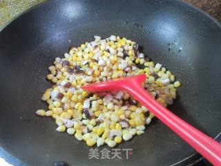 香菇炒玉米粒的做法步骤：5
