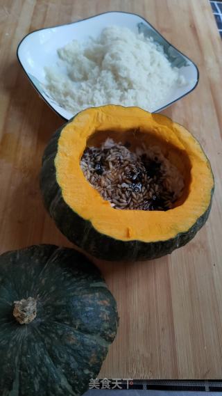 南瓜糯米饭的做法步骤：4