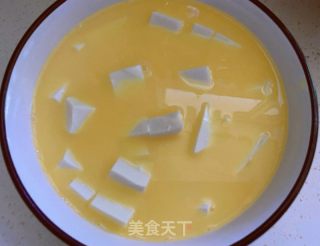 虾仁豆腐蒸鸡蛋的做法步骤：3