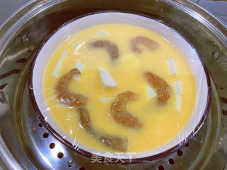 虾仁豆腐蒸鸡蛋的做法步骤：4