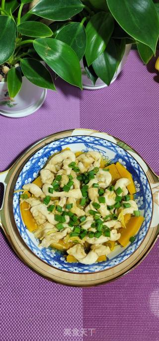 鸡胸肉蒸南瓜的做法步骤：10